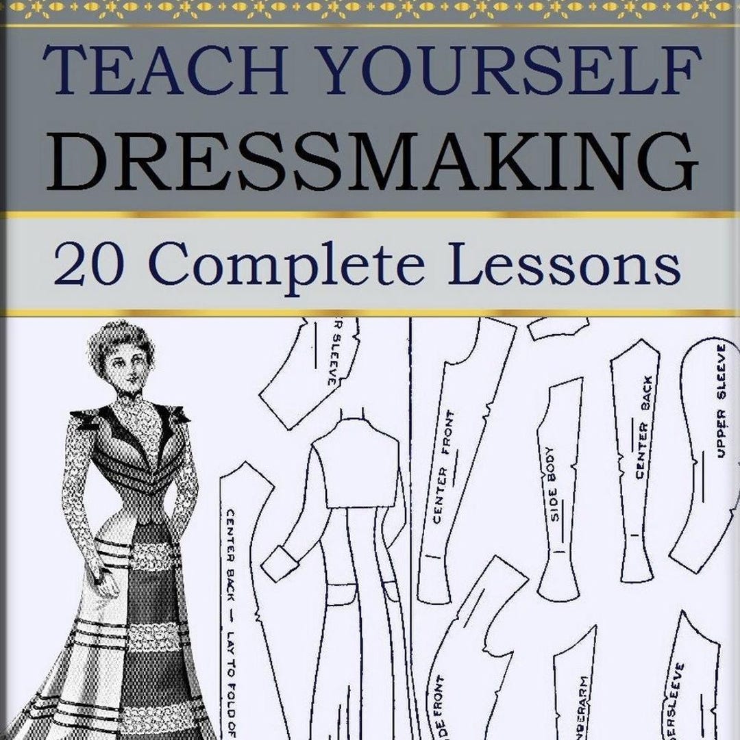 ビクトリアンドレスパターンブック製図 ヴィンテージ裁縫