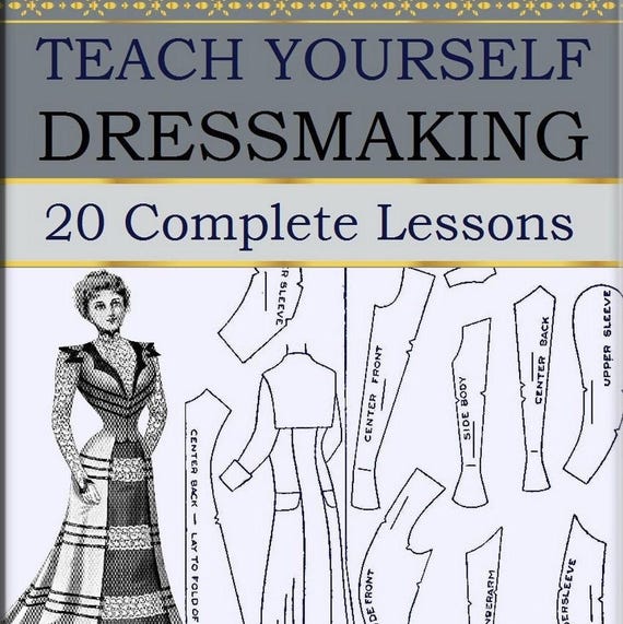 ビクトリアンファッション パターンブック製図 ヴィンテージ裁縫