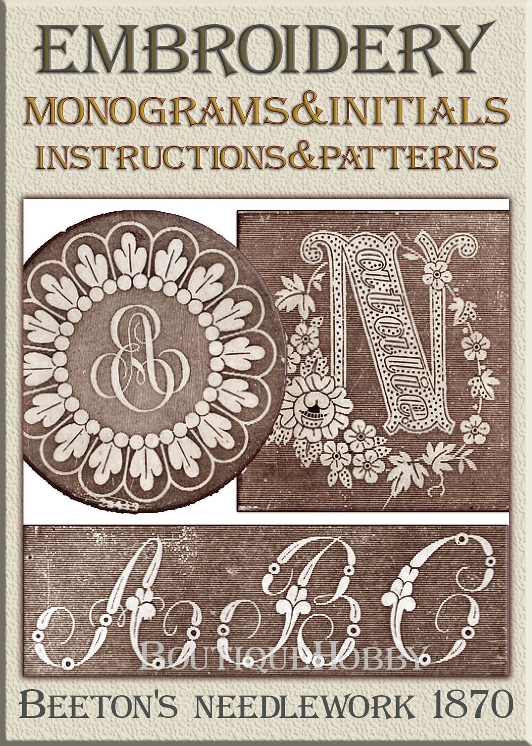 Hand Victorian Embroidery Designs Old Books PDF Book 500 Patterns