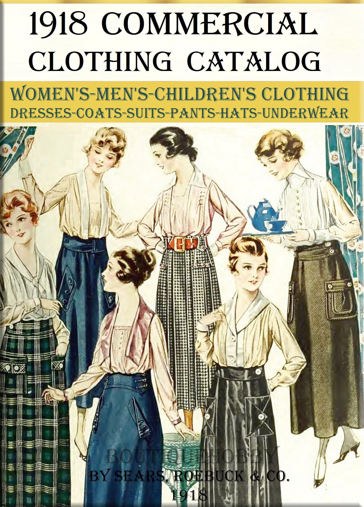 Vintage Fashion Clothing Edwardian Catalogs,book Dress