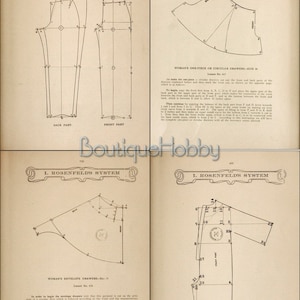 Patrón de costura de ropa interior de lencería vintage victoriana, camisones de corsé, 59 diseños de patrones imagen 4