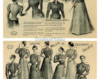 Vintage Catalog,victorian Fashion Book,1898 New York Fashion Vintage Catalog,victorian Fashion Book,1898 New York Fashion