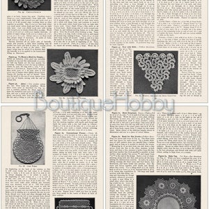 Vintage irländskt virkmönster för spetsar: Priscilla bok nr 2 (PDF-nedladdning) bild 5