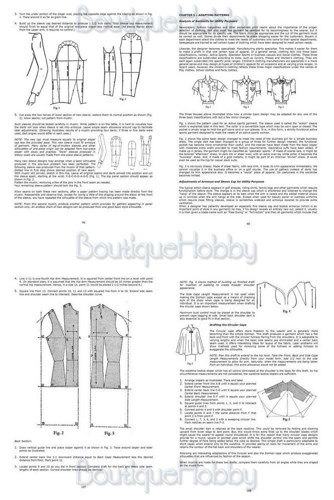 1940年代ヴィンテージドレス型紙集：モダンデザイン（PDF） - Etsy 日本