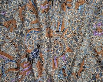 Vintage indonesische Batik Tulis Sarong, Java handgemachter Stoff, klassisches Tribusono Solo Design