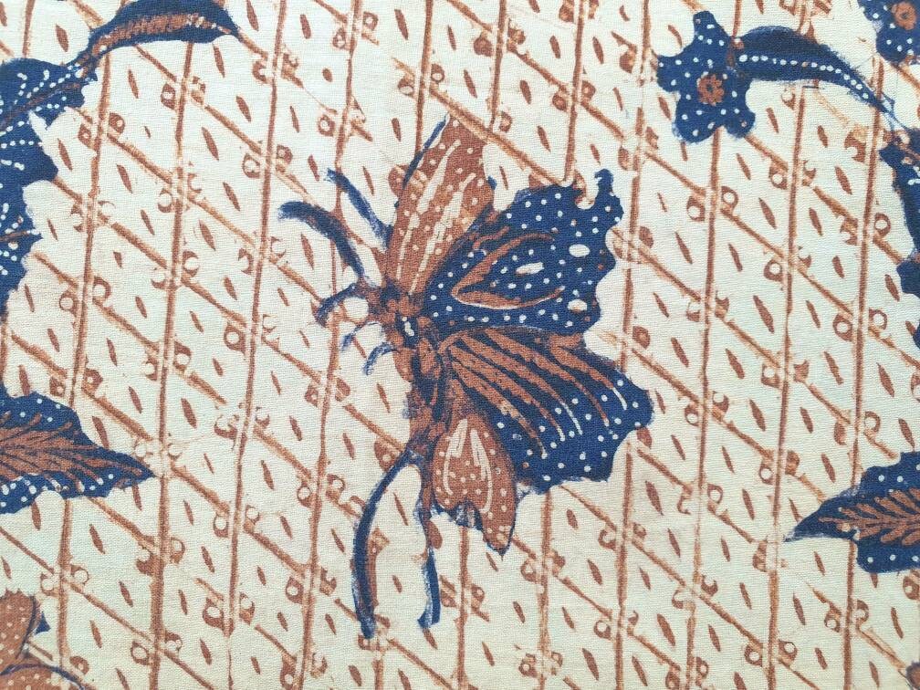 Vintage Indonesian Banyumas Batik Tulis Fabric, Java Sarong