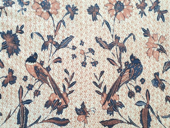 Vintage Indonesian Banyumas Batik Tulis Fabric, Java Sarong