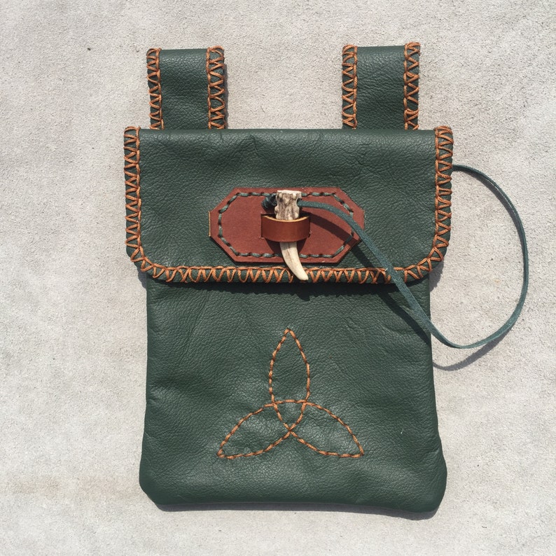 Medieval Cosplay Renaissance Handcrafted Leather Belt Pouches