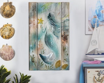 Get Tekens van het strand houten kunst aan de muur For Android Free