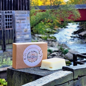 Unscented Bar Soap | Palm Oil Free - Vegan - Kraft Box - Compostable Label - Natural Ingredients -  Pure Essential Oils