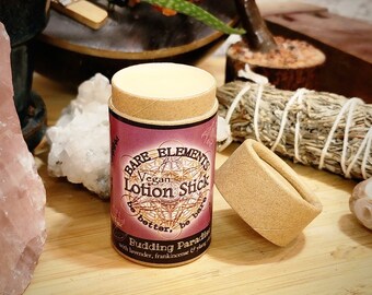 Budding Paradise Lotion Stick | Vegan - Kraft Tube - Compostable Label - Natural Ingredients -  Pure Essential Oils