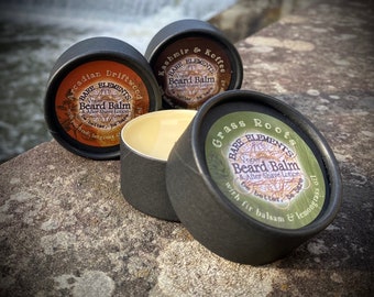 Variety Set Beard Balm & After Shave Lotion | Vegan - Kraft Jar - Compostable Label - Natural Ingredients -  Pure Essential Oils