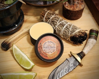 Arcadian Driftwood Beard Balm & After Shave Lotion | Vegan - Kraft Jar - Compostable Label - Natural Ingredients -  Pure Essential Oils