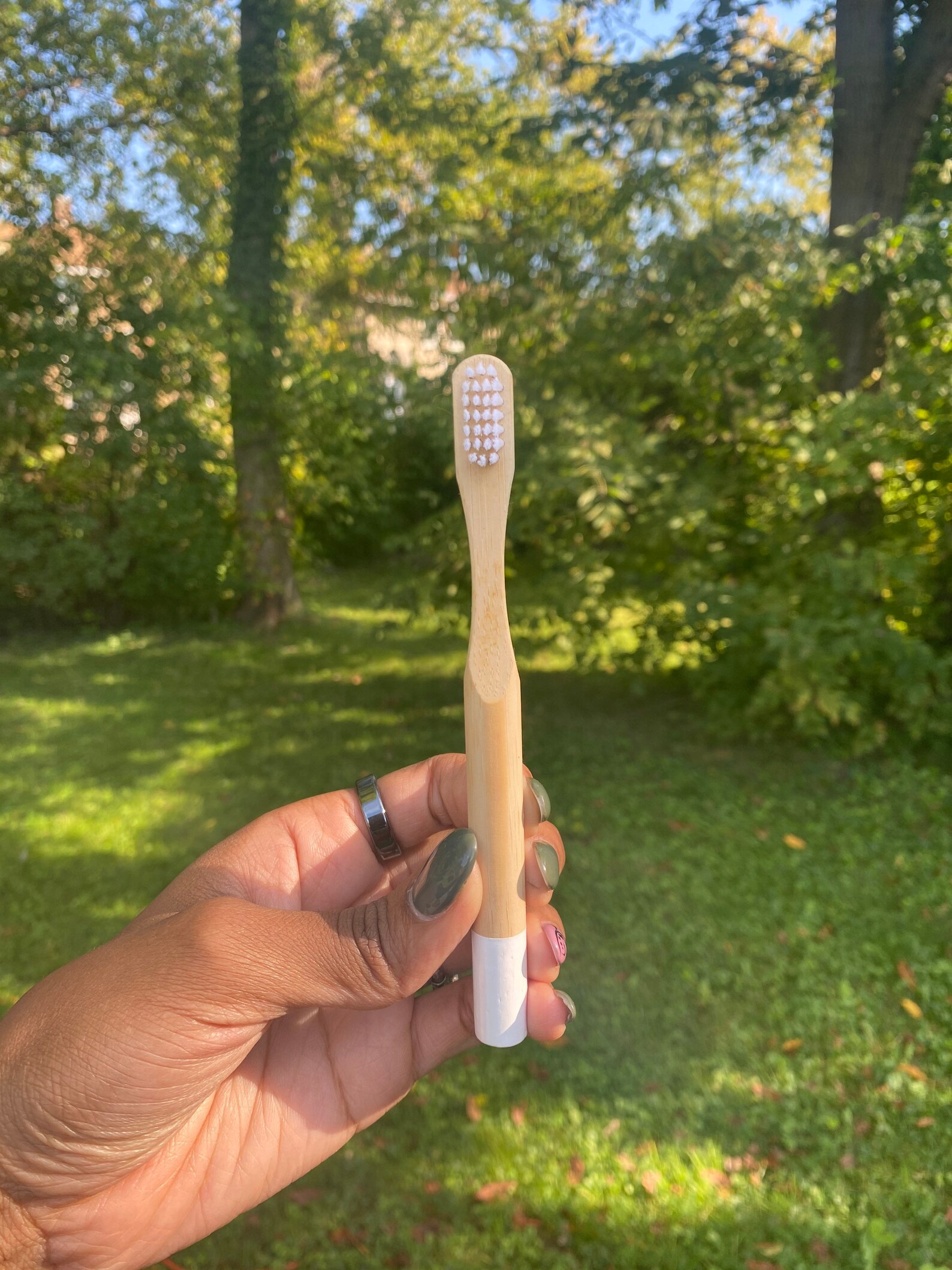 Child Bamboo Toothbrush Etsy