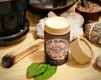 Heady Woods Lotion Stick | Vegan - Kraft Tube - Compostable Label - Natural Ingredients -  Pure Essential Oils