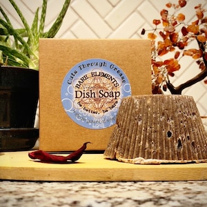 Dish Soap | Unscented - Made with Soap Nuts | Zero Waste - Vegan - All Natural - Eco Friendly - Compostable Packaging - Plastic Free