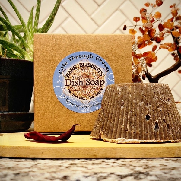 Dish Soap | Unscented - Made with Soap Nuts | Zero Waste - Vegan - All Natural - Eco Friendly - Compostable Packaging - Plastic Free