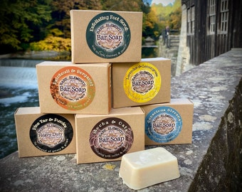 Bulk Savings & Wholesale Price Bar Soap | Palm Oil Free - Vegan - Kraft Box - Compostable Label - Natural  -  Pure Essential Oils