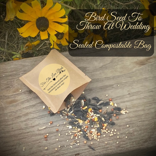 Bird Seed Wedding Favors Etsy