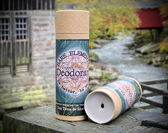 Tea Tree & Rosemary Deodorant | Baking Soda Free - Vegan - Kraft Tube - Compostable Label - Natural Ingredients -  Pure Essential Oils