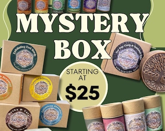 Mystery Box Sets | Easy Gift w Custom Gift Message | You Pick Your Price | Vegan - Zero Waste - All Natural - Handmade