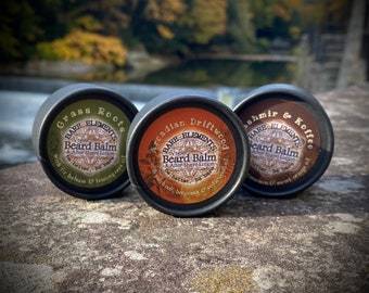 Discounted Beard Balm & After Shave Lotion | Vegan - Kraft Jar - Compostable Label - Natural Ingredients -  Pure Essential Oils