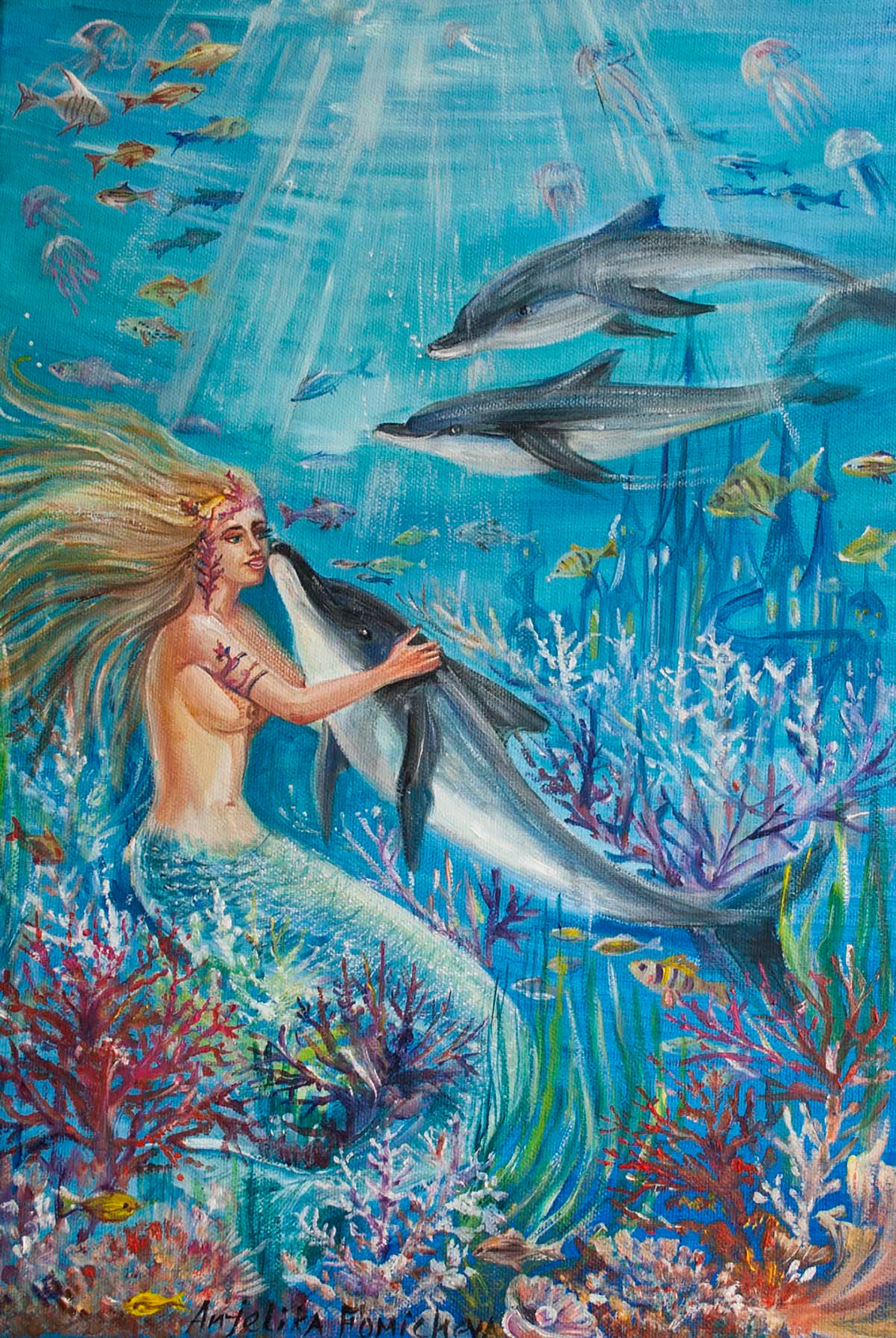 Paint at Home Kits. Coral Mermaid