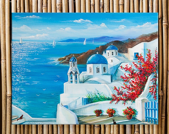 油彩 海辺の教会 【公式通販】