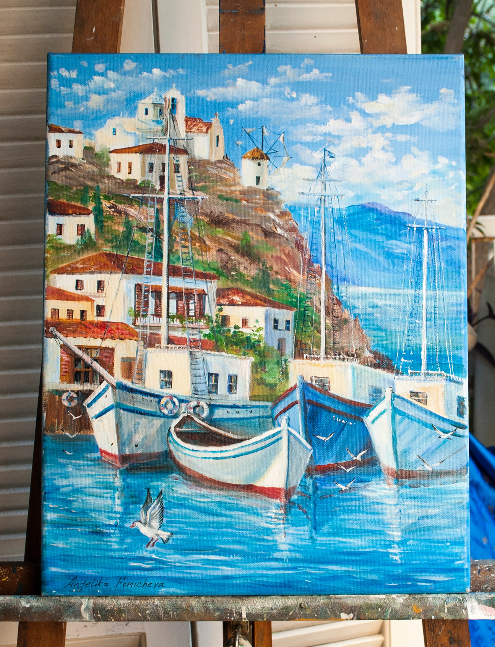 絵画　ギリシャ　スペイン　海　アート 絵画 ギリシャ スペイン 海 アート 96e9d2690b1bdd7f00a8c98b0449d6