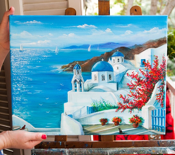 油彩 海辺の教会 【公式通販】