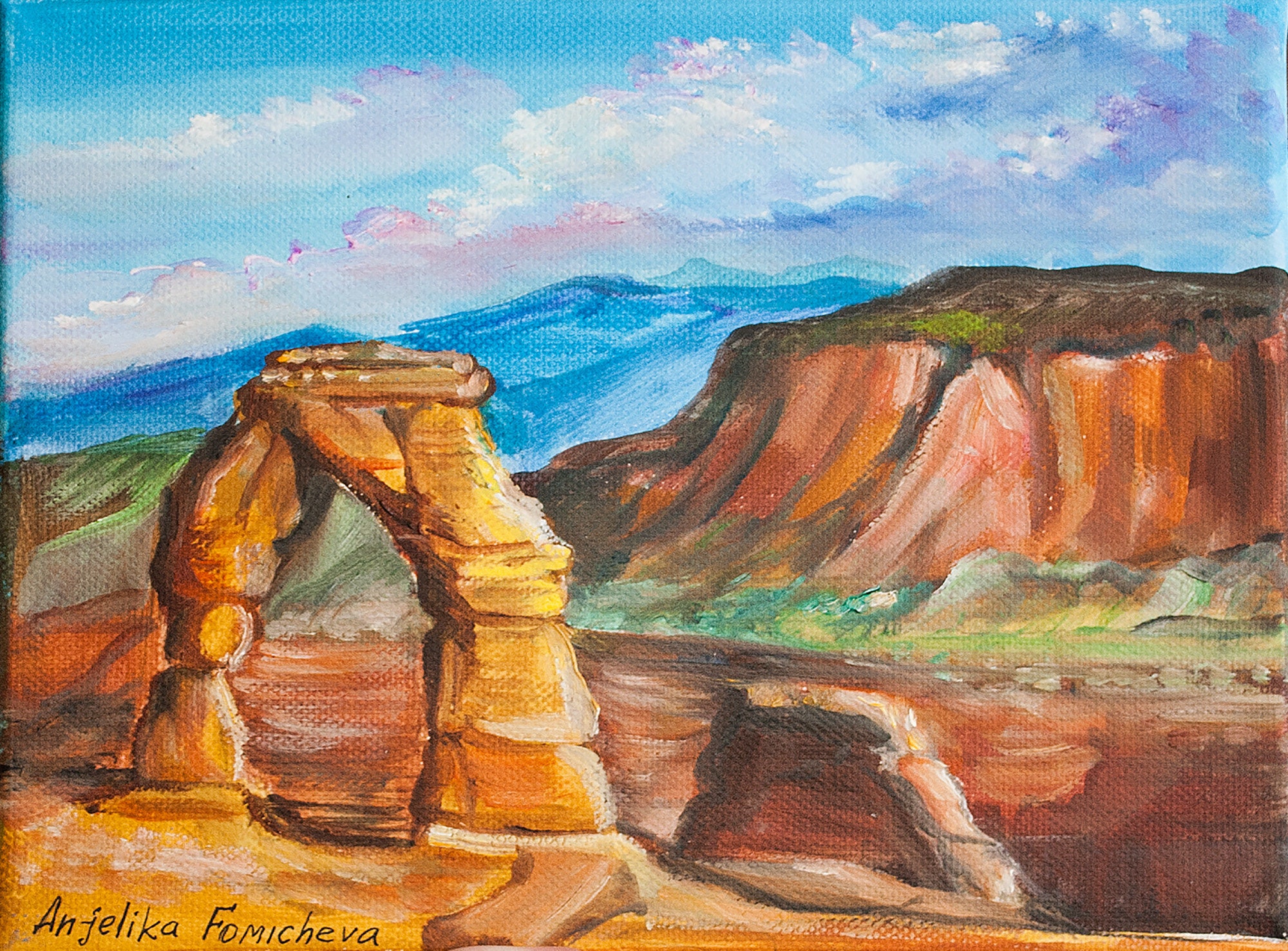 Zion National Park Wall Art American Landscape Oil Painting Etsy UK