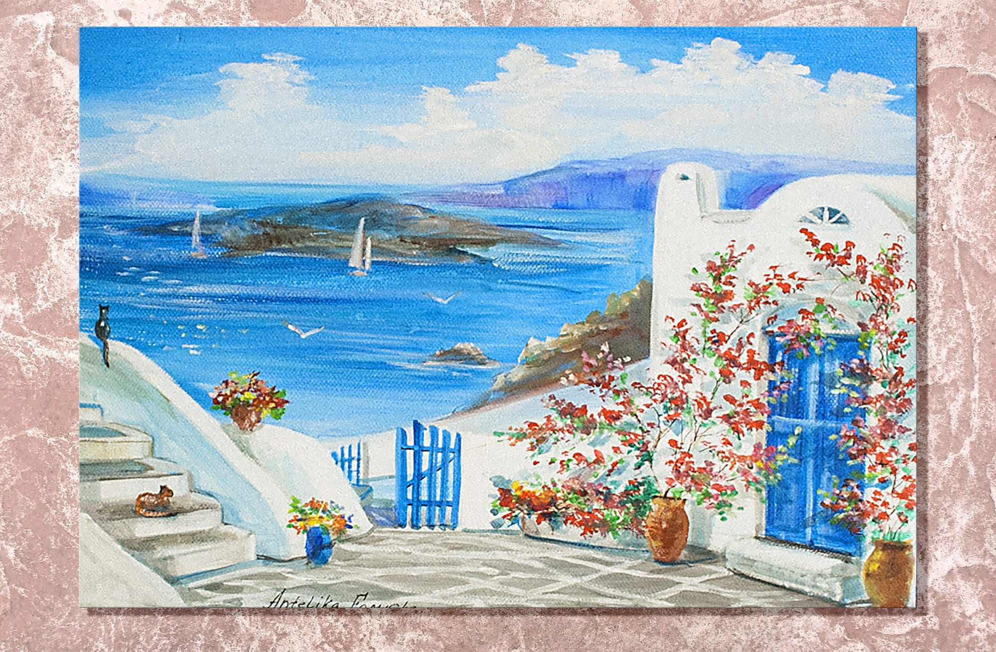 Seascape oil painting deals