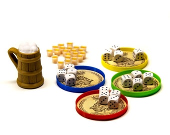 Taverns of Tiefenthal Gioco da tavolo Compatibile Set di aggiornamento/Giochi Bit di gioco Meeples Gioco da tavolo Accessori Pezzi Aggiornamenti Gettoni Figure DnD