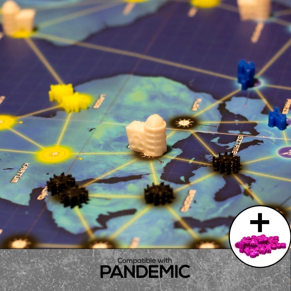 Compatibele upgradeset voor pandemisch bordspel | Games Gaming Accessoires Bits Meeples Bordspel Accessoire Onderdelen Kit Virus DnD Beeldjes Tokens