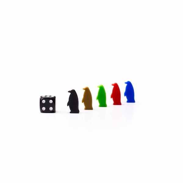 Penguin Figures | Figurines for Board Games Meeple Components Game Pieces Animal Boardgame Tabletop RPG DnD Accessory Upgrade