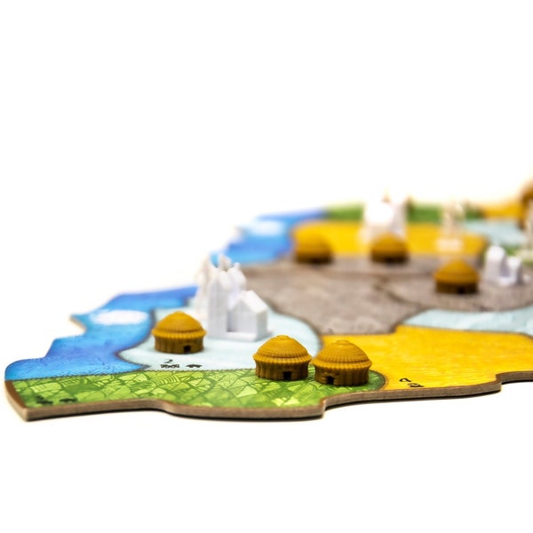 Spirit Islands Board Game Compatible Upgrade | Games Gaming Bits Meeples Boardgame Accessory Pieces Dahan Huts Upgrade Tokens Figures DnD