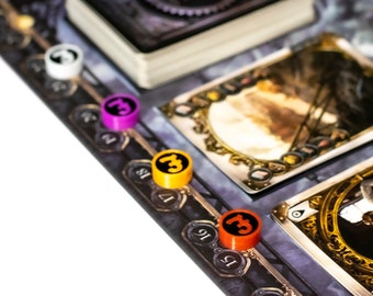 Ensemble de mise à niveau compatible avec les jeux de société Birmingham en laiton | Jeux Gaming Bits Meeples Accessoire de jeu de société Pièces de rechange Jetons Chiffres D&D