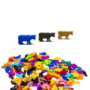 Cow Farm Animal Figures for Board Games - DnD Board Game Accessories Pieces Upgrade Miniatures