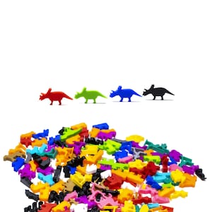 Meeples Triceratops Dinosaur Animal Figures for Board Games - Board Game Accessories Tokens Upgrade