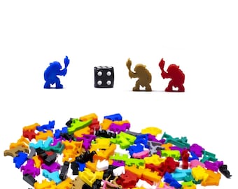 Goblin Meeple with Torch – Board Game Accessory, DnD Miniatures Upgrade