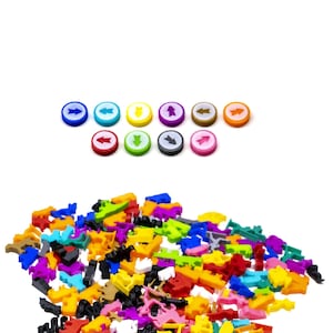 Disc Token with Arrow ONE SIDED Counters for Board Games - Board Game Accessory DnD Pieces Upgrade
