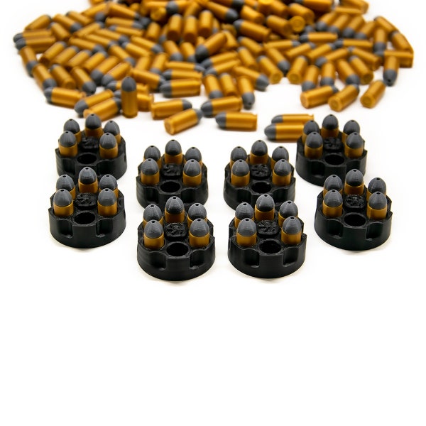 Balles en plastique - Ammo Miniatures Jeux de société Mise à niveau Bang Bang Wild Western Revolver Munitions Life Tracker Accessoire de jeu de société Pistolet de table