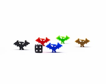 Figure di dinosauri Pteranodon / Miniature di uccelli Dino Meeples Giochi da tavolo Pezzi di gioco da tavolo Componenti Gettoni di aggiornamento Marcatori Accessorio