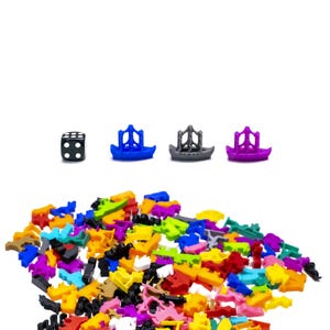 Ship, Boat Miniatures for Board Games - Board Game Accessory DnD Pieces Upgrade Tokens