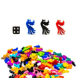 Phénix Oiseau Meeple pour jeux de société - Miniatures de mise à niveau des pièces du MDN