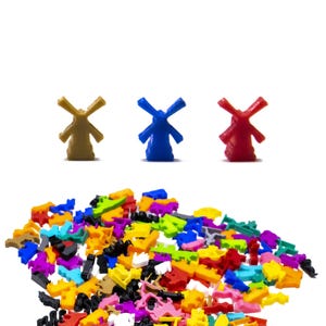 Windmill Building Tokens for Board Games - Game Pieces DnD Accessories Pieces Tabletop Upgrade