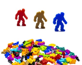 Stone Golem Meeple Fantasy Token for Board Games - Board Game DnD Accessory Upgrade Pieces