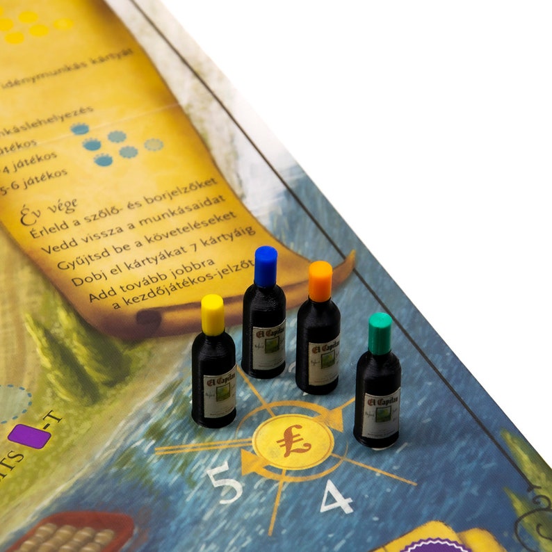 Viticulture Board Game Compatible Wine Upgrade Games Gaming Bits Meeples Boardgame Accessory Markers Pieces Replacements Tokens Figures image 2