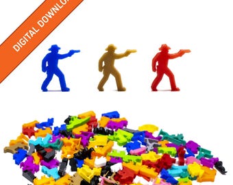 Sheriff Meeple | STL Digital Download | 3D Printable Model | BoardGameSet