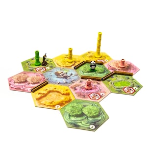 Takenoko Board Game Compatible Upgrade Set | Games Gaming Bits Meeples Boardgame Accessory Pieces Replacements Upgrades Tokens Figures DnD